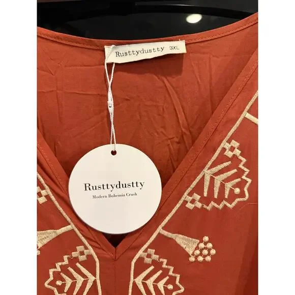 Rusttydustty drawstring dress 3x - Picture 4 of 4